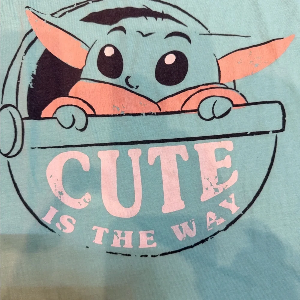 Star Wars The Mandalorian Baby Yoda Grogu Tank Top Sleep Shirt XL 16-18